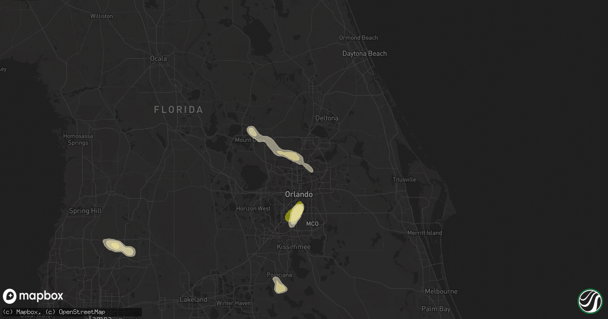 Hail map in Longwood, FL on March 3, 2024
