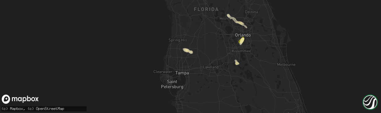 Hail map in Wesley Chapel, FL on March 3, 2024