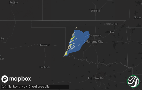 Hail map preview on 03-03-2025