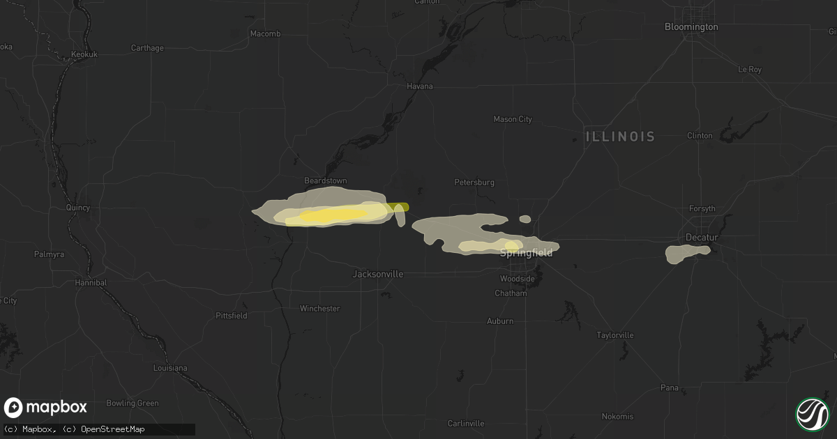 Hail map in Ashland, IL on March 3, 2026
