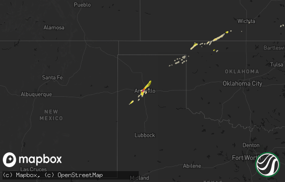 Hail map preview on 03-03-2026
