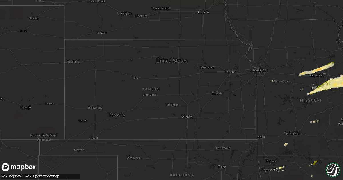 Hail map in Kansas on March 4, 2011