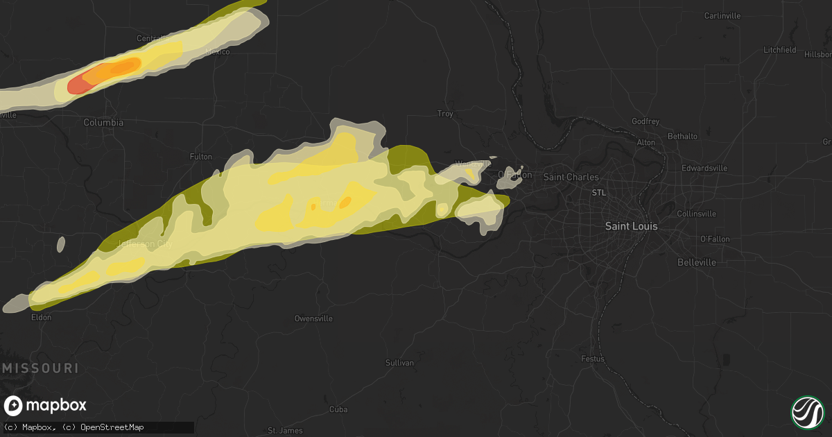 Hail map in Marthasville, MO on March 4, 2011