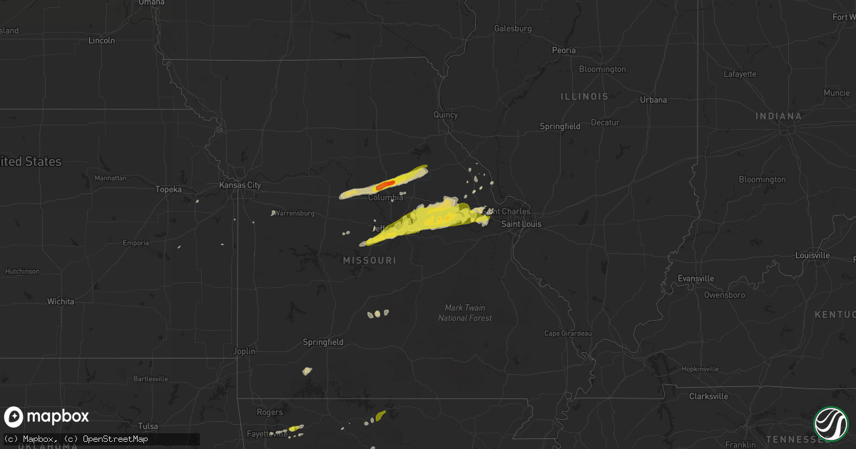 Hail map on March 4, 2011
