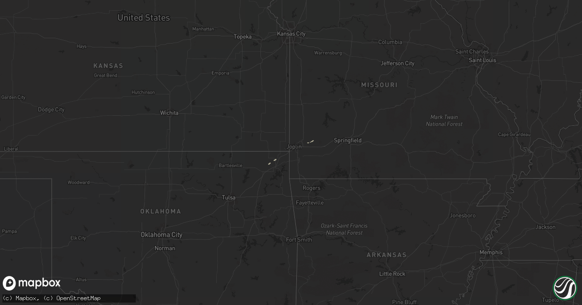 Hail map on March 4, 2018