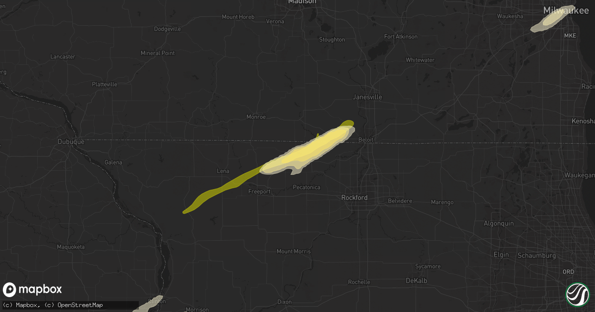 Hail map in Davis, IL on March 4, 2024