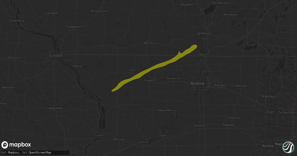 Hail map in Freeport, IL on March 4, 2024
