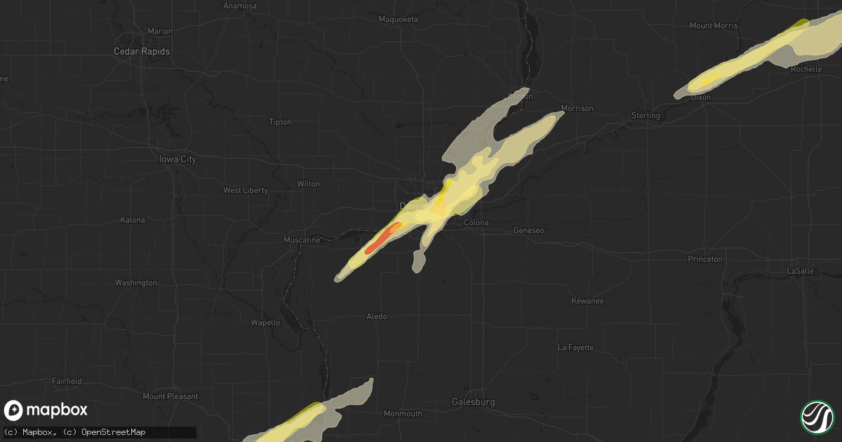 Hail map in Rock Island, IL on March 4, 2024