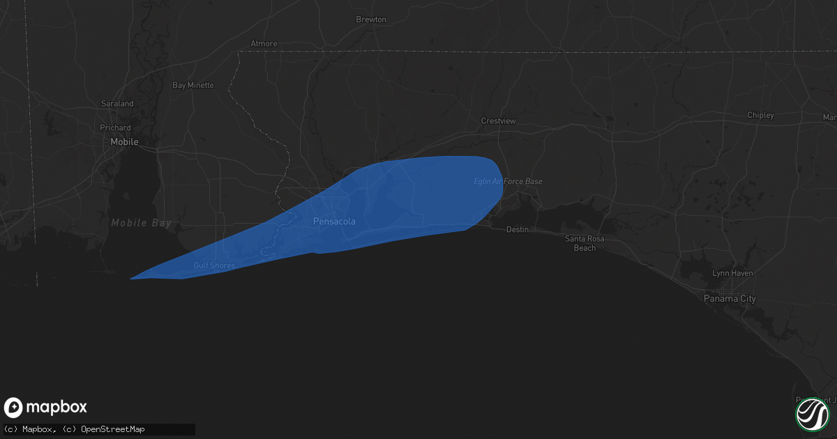 Hail map in Navarre, FL on March 4, 2025