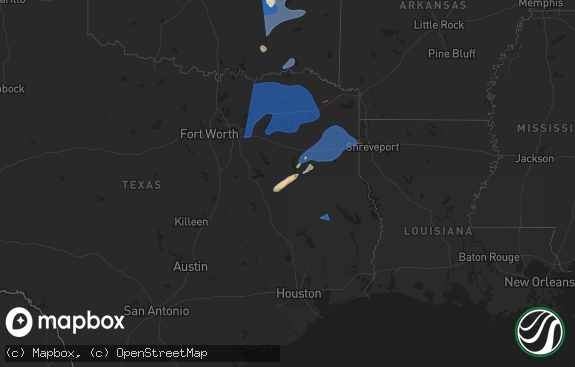 Hail map preview on 03-04-2025