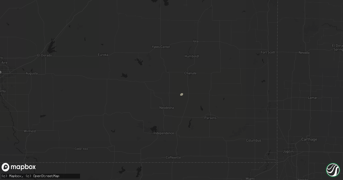Hail map in Altoona, KS on March 4, 2026