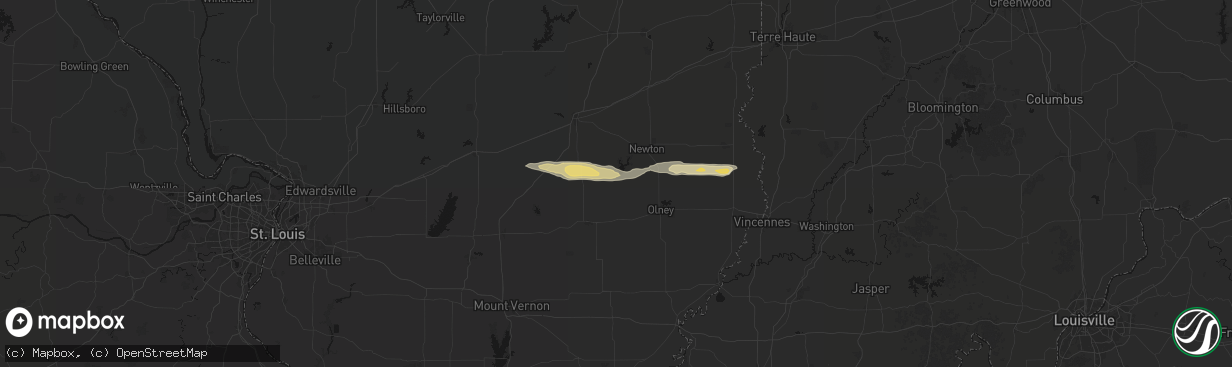 Hail map in Ingraham, IL on March 4, 2026