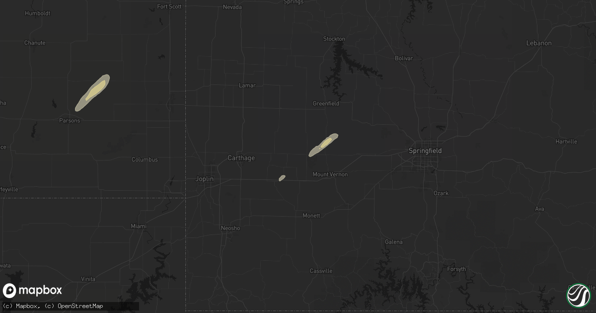 Hail map in La Russell, MO on March 4, 2026
