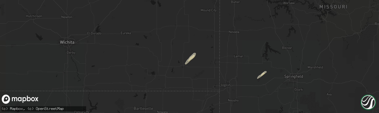 Hail map in Saint Paul, KS on March 4, 2026