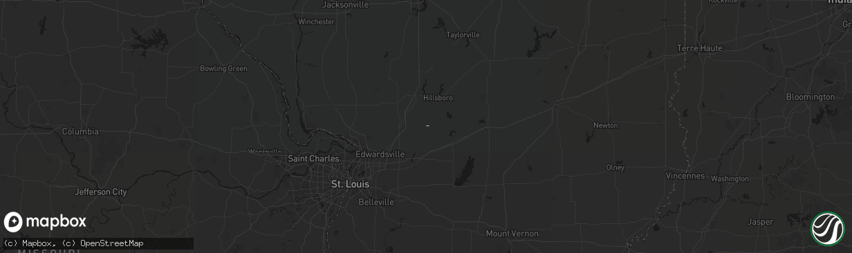 Hail map in Sorento, IL on March 4, 2026
