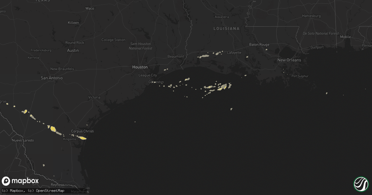 Hail map on March 5, 2011