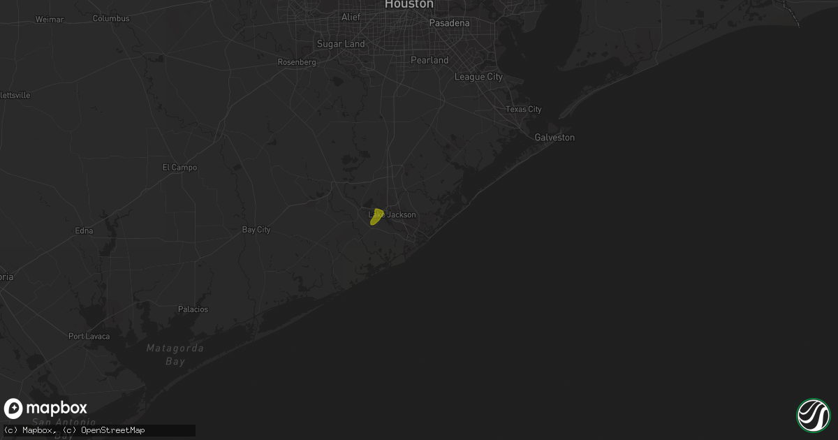 Hail map in Freeport, TX on March 5, 2017
