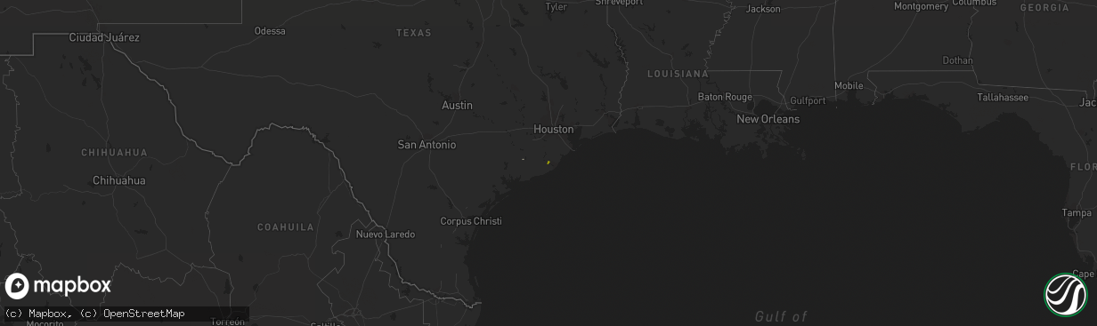 Hail map on March 5, 2017