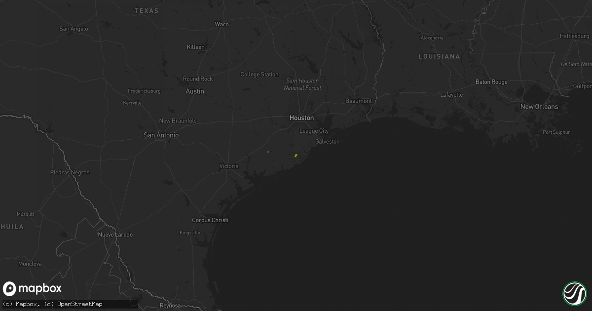 Hail map on March 5, 2017