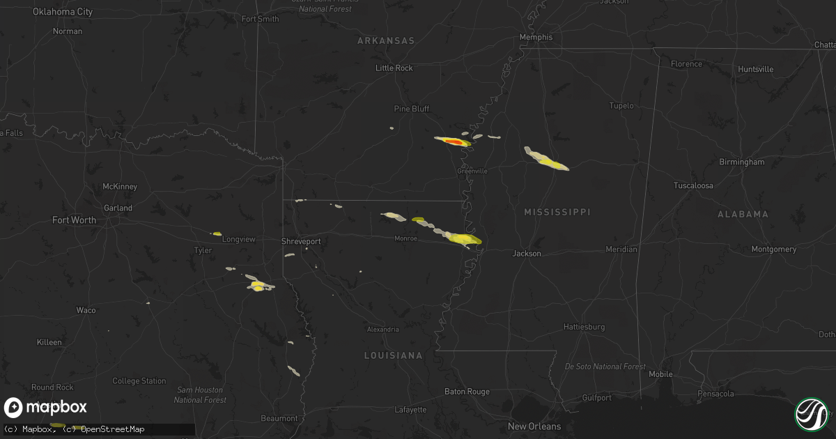 Hail map on March 5, 2018
