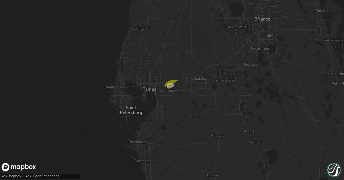 Hail map in Valrico, FL on March 5, 2024