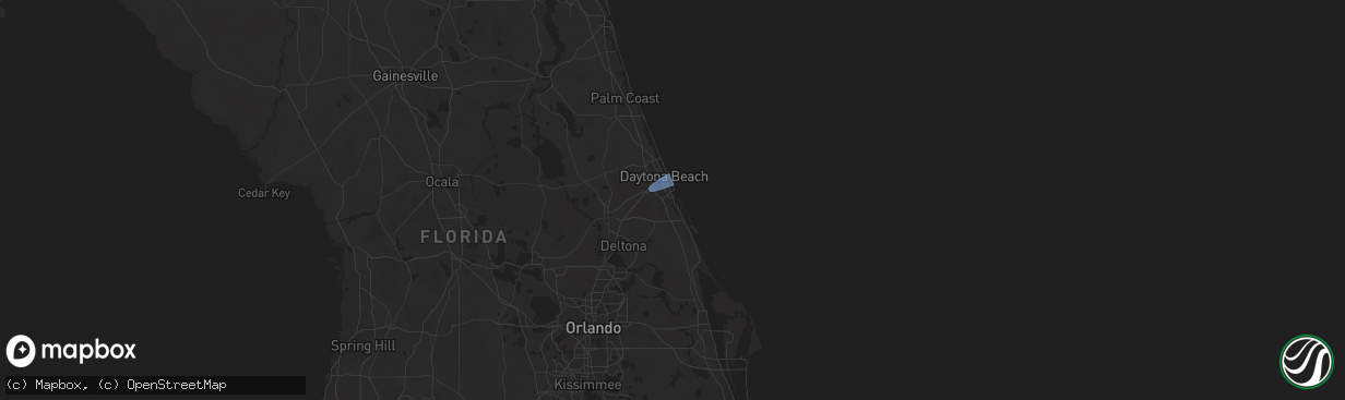 Hail map in Port Orange, FL on March 5, 2025