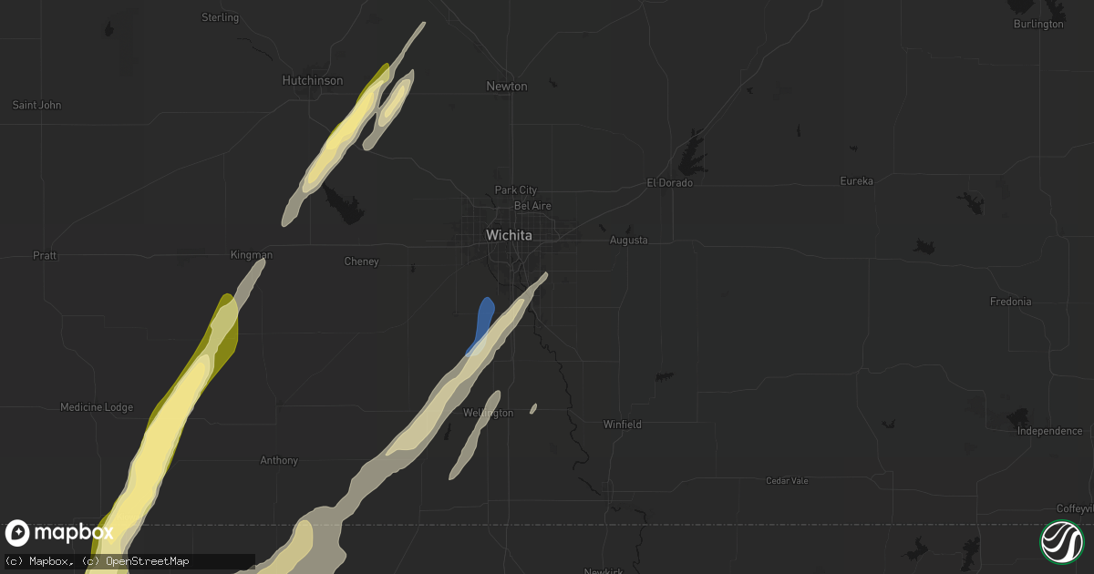 Hail map in Derby, KS on March 5, 2026