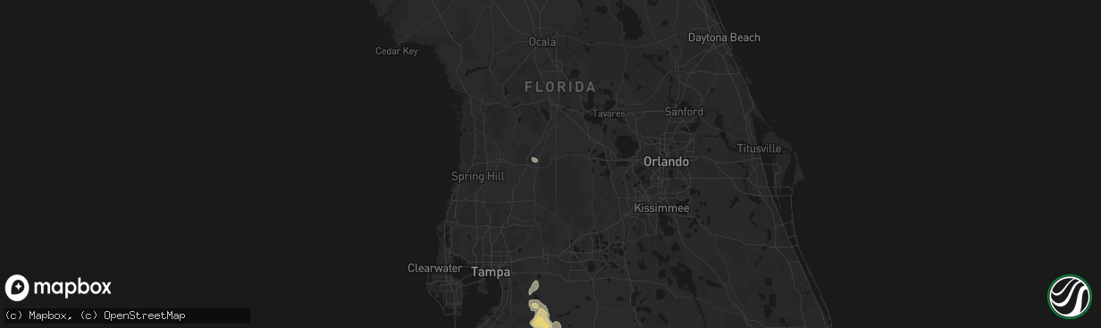 Hail map in Webster, FL on March 5, 2026