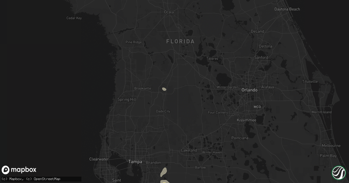 Hail map in Webster, FL on March 5, 2026