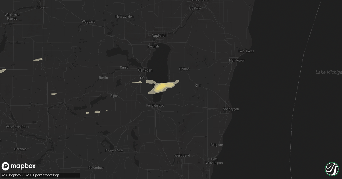 Hail map in Malone, WI on March 6, 2016