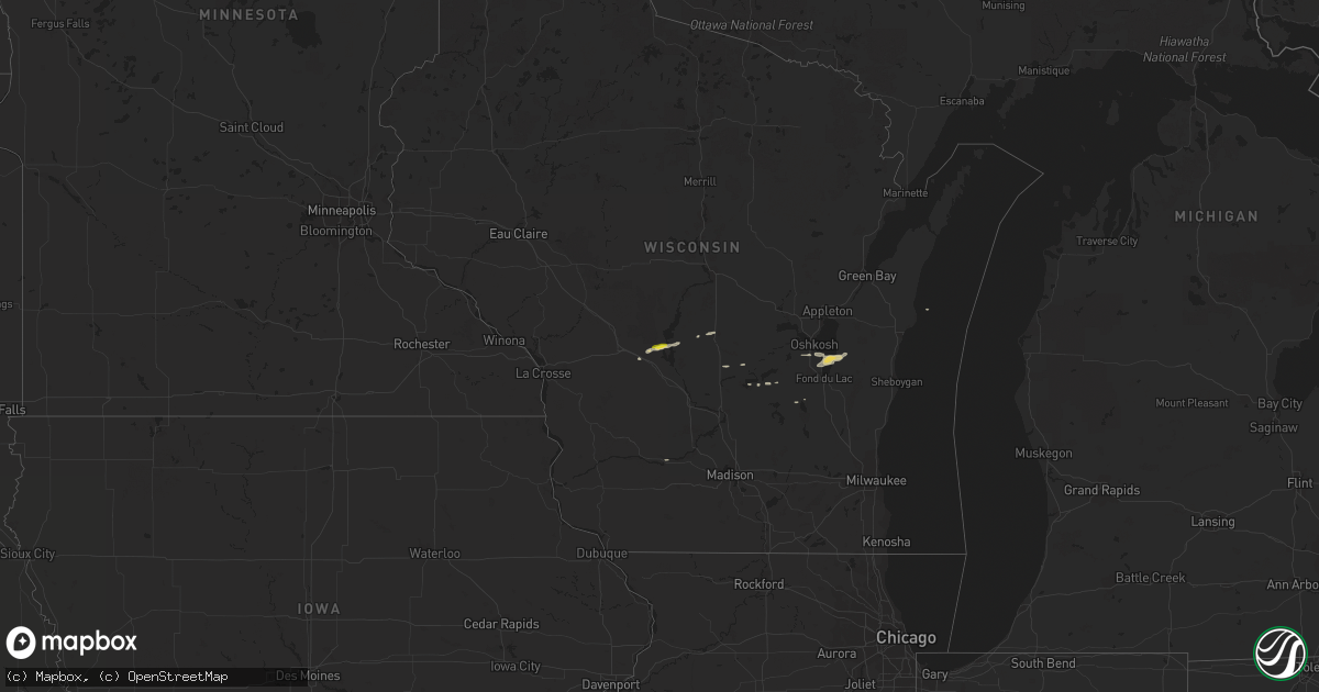 Hail map on March 6, 2016