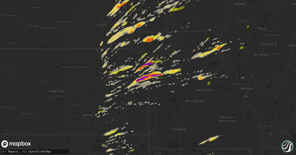 Hail map on March 6, 2017