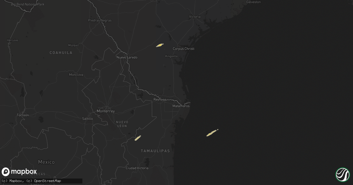 Hail map on March 6, 2018