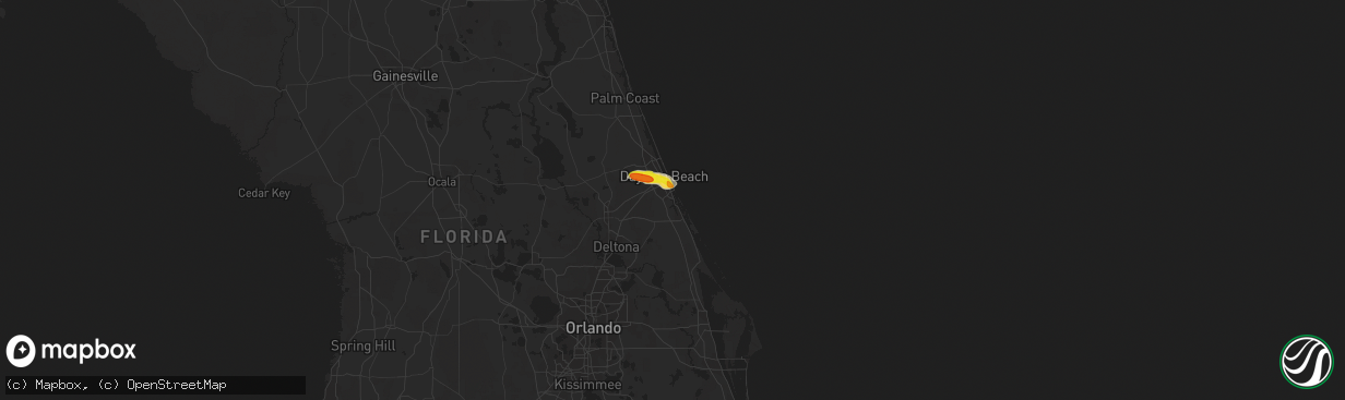 Hail map in Port Orange, FL on March 6, 2021