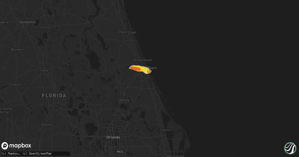 Hail map in Port Orange, FL on March 6, 2021