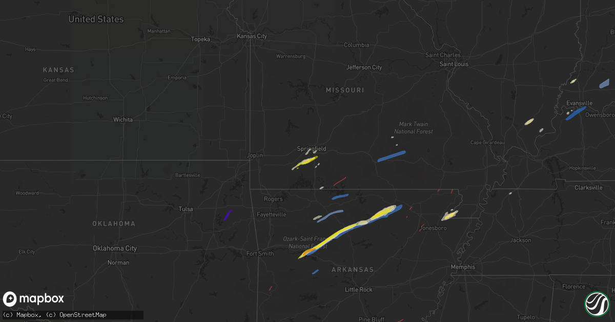 Hail map on March 6, 2022
