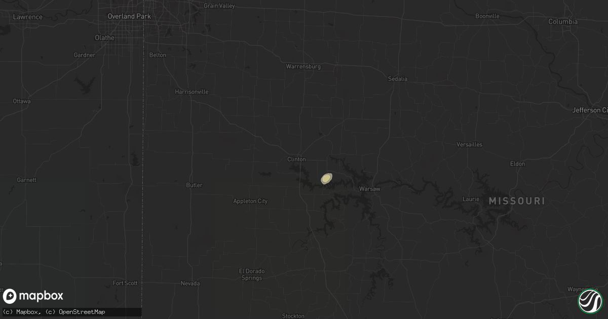 Hail map in Clinton, MO on March 6, 2024