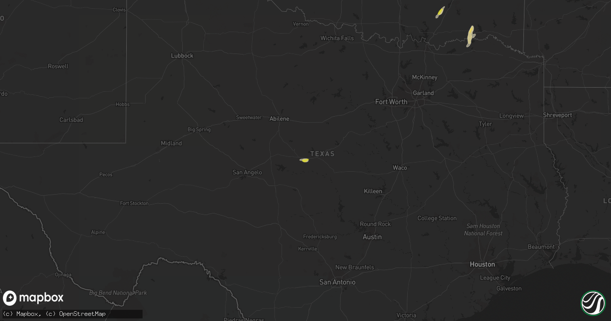 Hail map on March 6, 2024