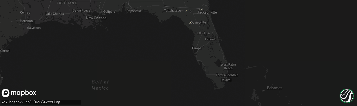 Hail map in Florida on March 6, 2026