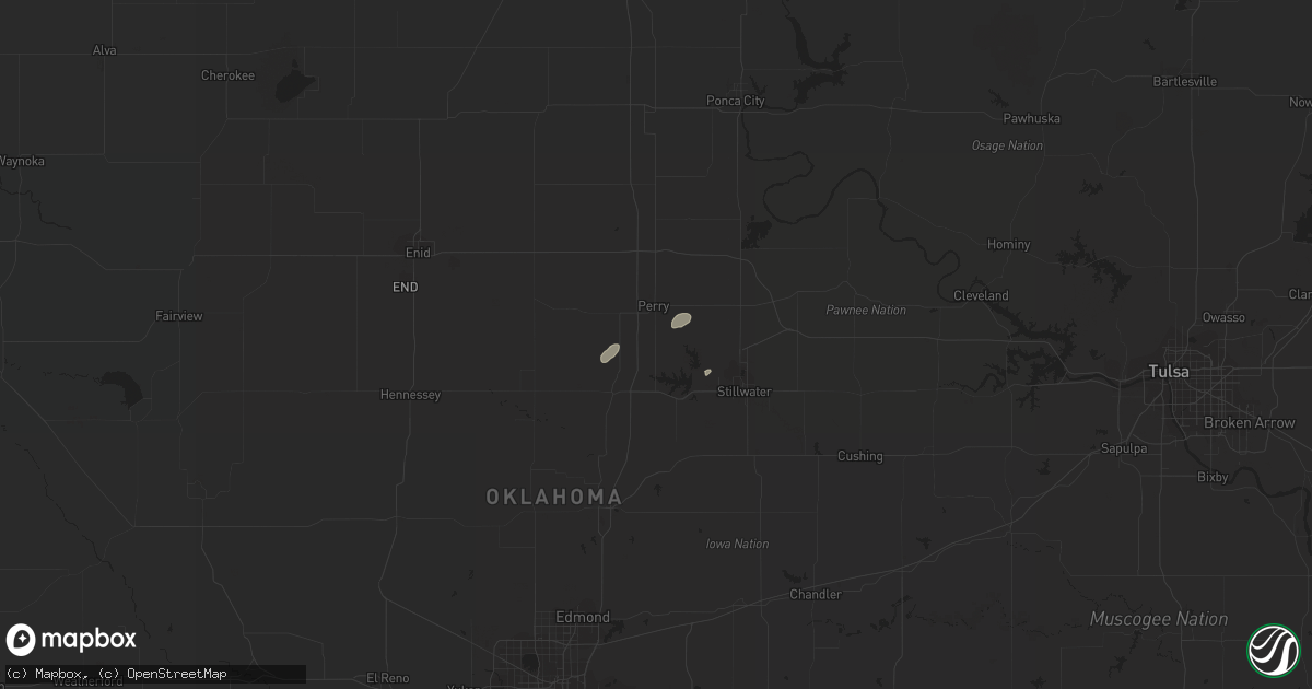 Hail map in Perry, OK on March 7, 2011