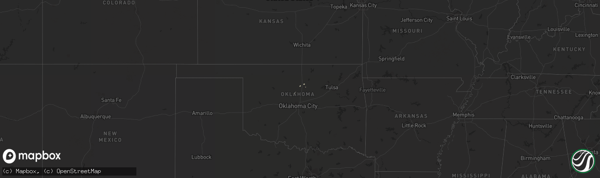 Hail map on March 7, 2011