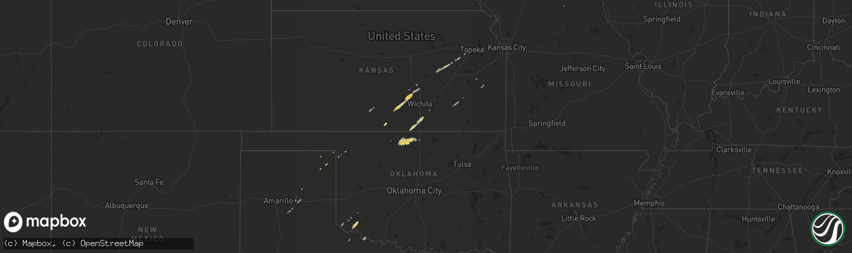 Hail map on March 7, 2012