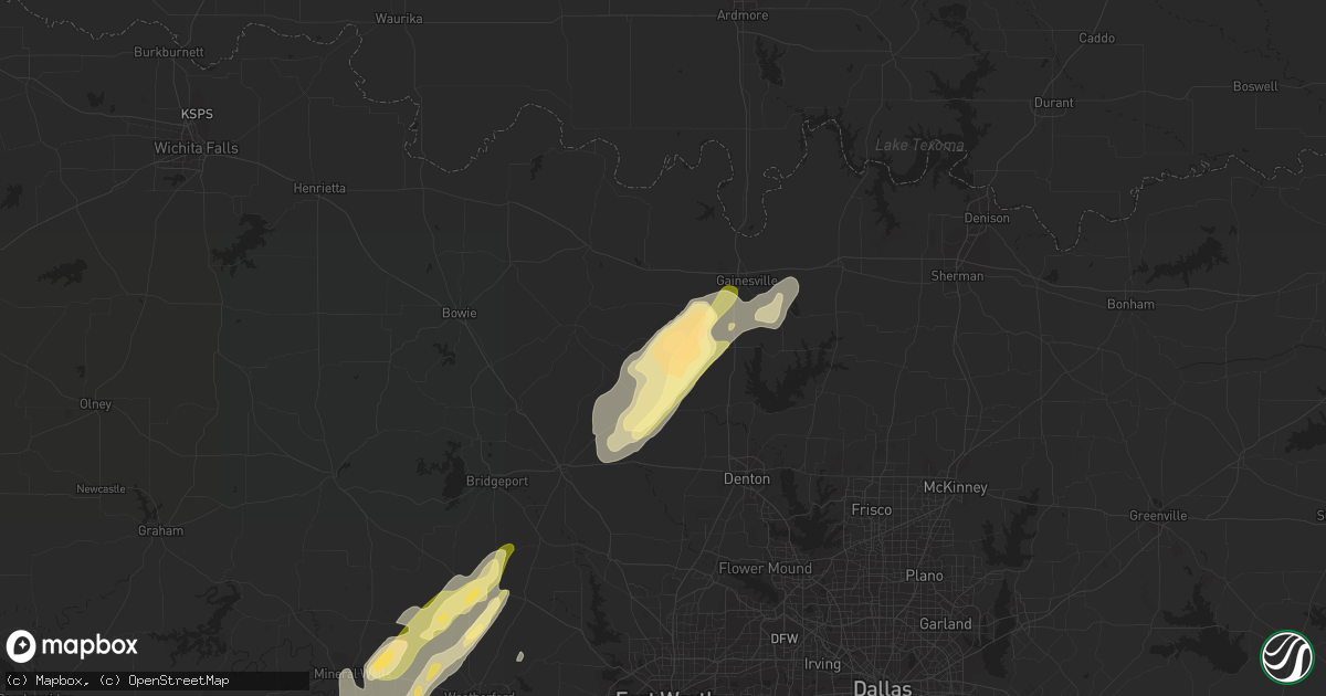 Hail map in Era, TX on March 7, 2016