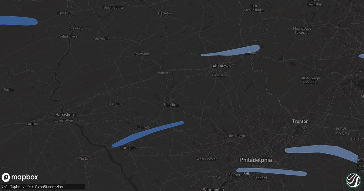 Hail map in Cherry Hill, NJ on March 7, 2022
