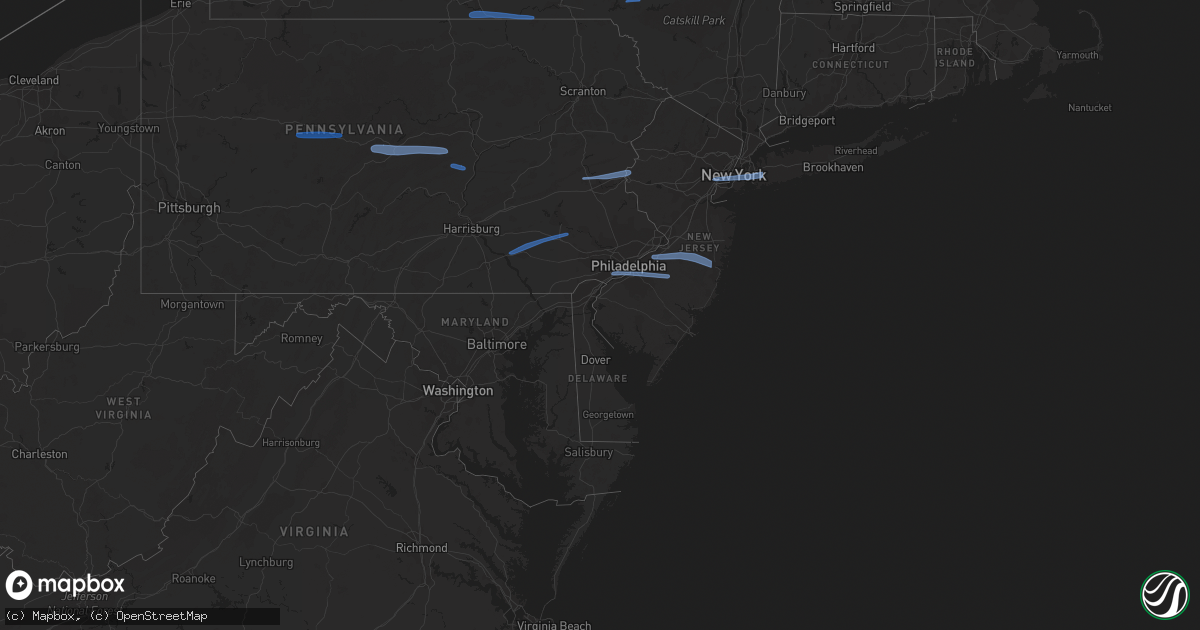 Hail map in Vermont on March 7, 2022