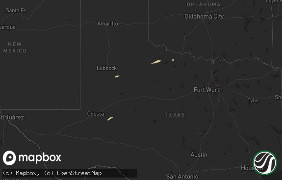 Hail map preview on 03-07-2023
