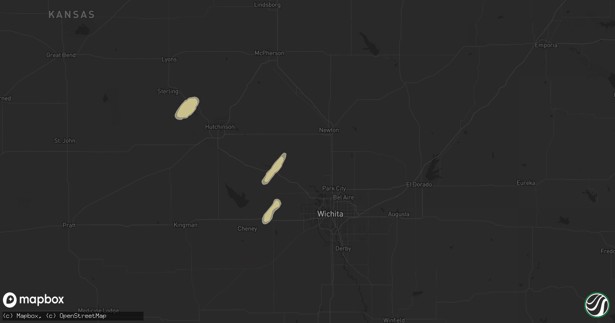 Hail map in Sedgwick, KS on March 7, 2024