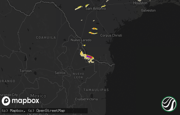 Hail map preview on 03-07-2026
