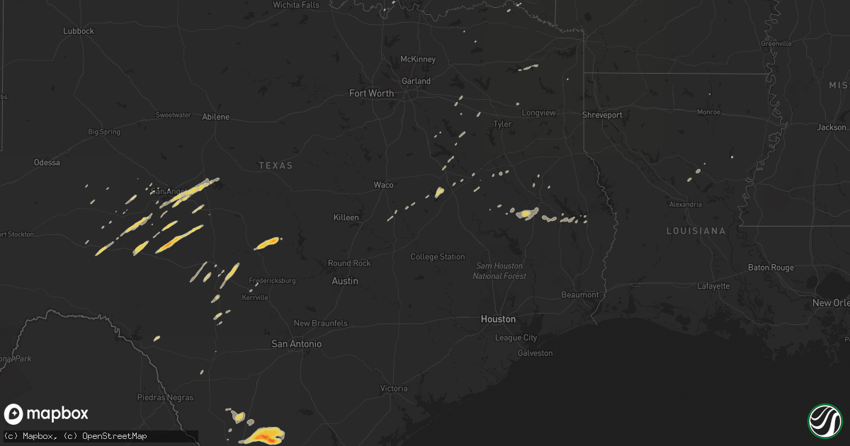 Hail map on March 8, 2012