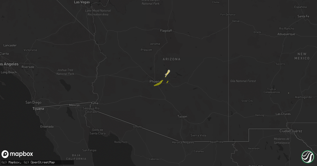 Hail map on March 8, 2013